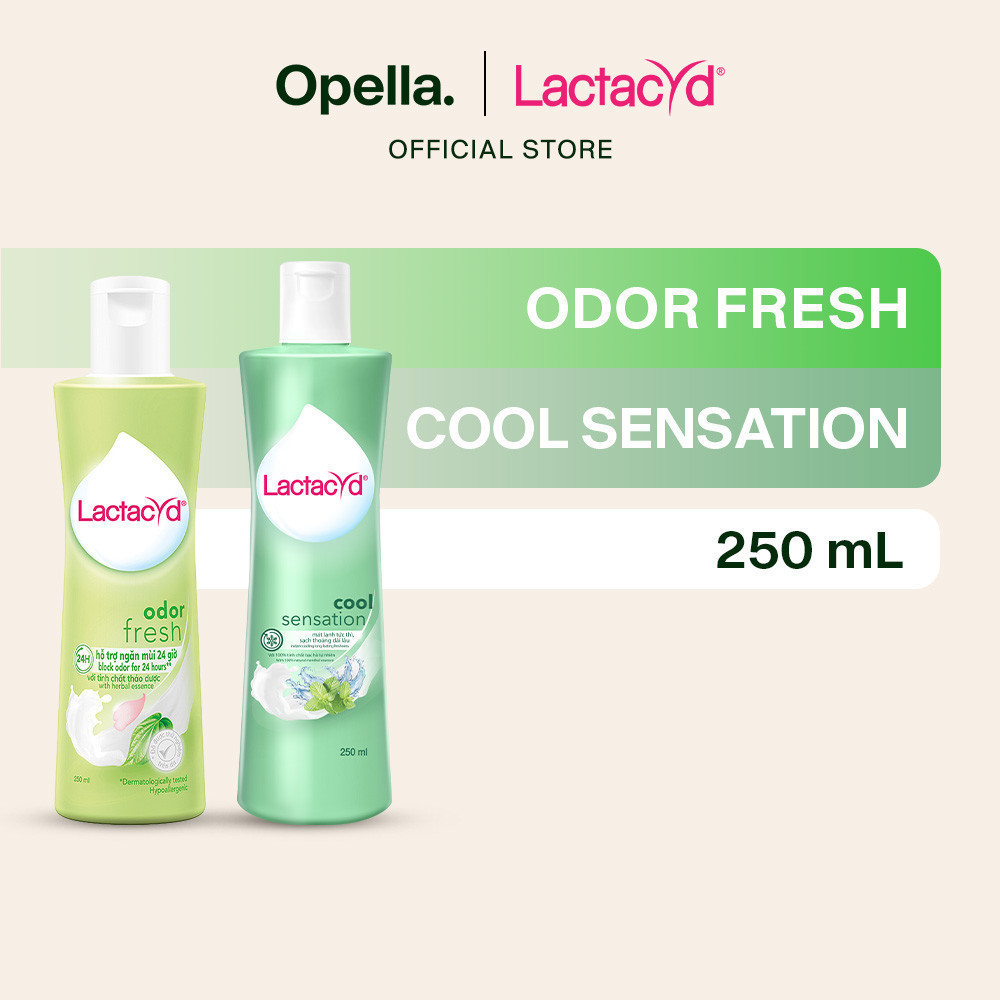 Ảnh Bộ Chai DDVS Phụ Nữ Lactacyd Cool Sensation 250ml  +  Lactacyd Odor Fresh 250ml 2