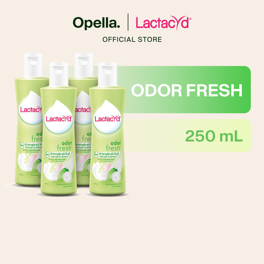 Ảnh Bộ 4 chai Dung Dịch Vệ Sinh Phụ Nữ Lactacyd Odor Fresh Ngăn Mùi 24H 250ml/chai 2