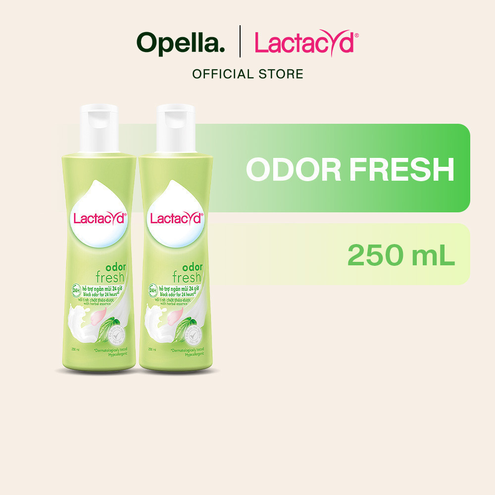 Ảnh Bộ 2 chai Dung Dịch Vệ Sinh Phụ nữ Lactacyd Odor Fresh Ngăn Mùi 24H 250ml/chai 2