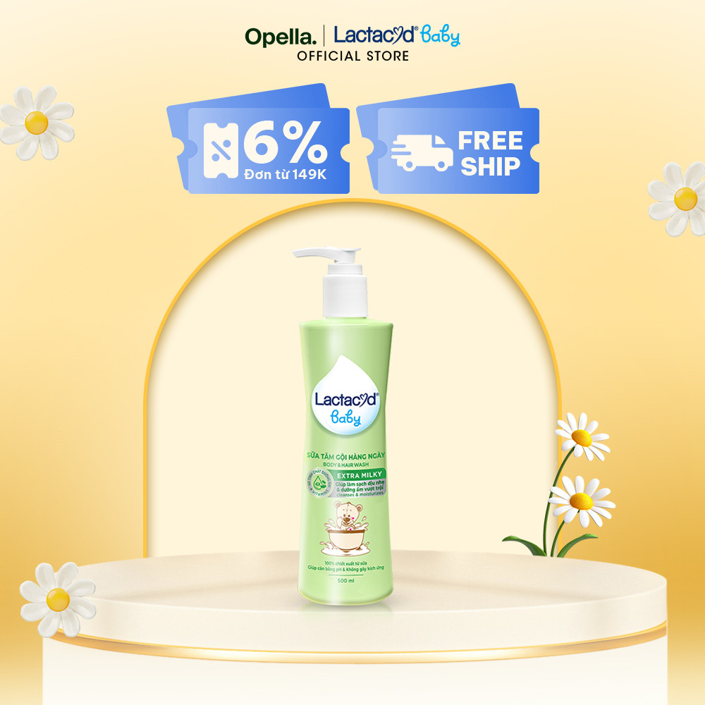Ảnh Sữa Tắm Gội Trẻ Em Lactacyd Milky Bảo Vệ, Nuôi Dưỡng Da và Tóc Bé Vượt Trội 500ml 1