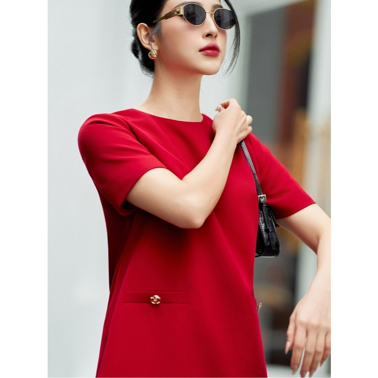 Đầm suông ngắn ELLA DORA form suông tay ngắn nhẹ nhàng trẻ trung thanh lịch dễ phối [D212]