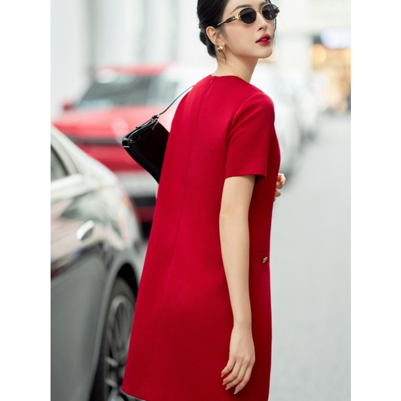 Đầm suông ngắn ELLA DORA form suông tay ngắn nhẹ nhàng trẻ trung thanh lịch dễ phối [D212]