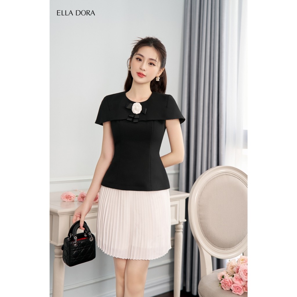 Chân váy ELLA DORA thiết kế xếp ly ngắn dáng gọn thanh lịch phong cách công sở [CLT03]