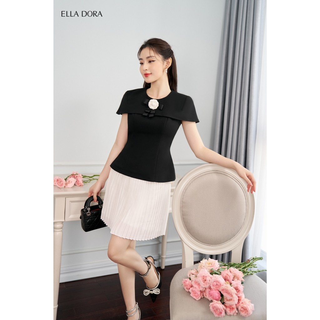 Chân váy ELLA DORA thiết kế xếp ly ngắn dáng gọn thanh lịch phong cách công sở [CLT03]