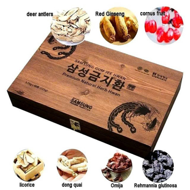 An Cung Ngưu Hoàng Hoàn 60 Viên trong Hộp Gỗ Giúp Bổ Não và Điều Hòa Huyết Áp