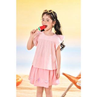 Chân váy thô dáng xòe họa tiết Minnie, Gấu Dâu Lotso, biển cả bé gái Rabity 5735