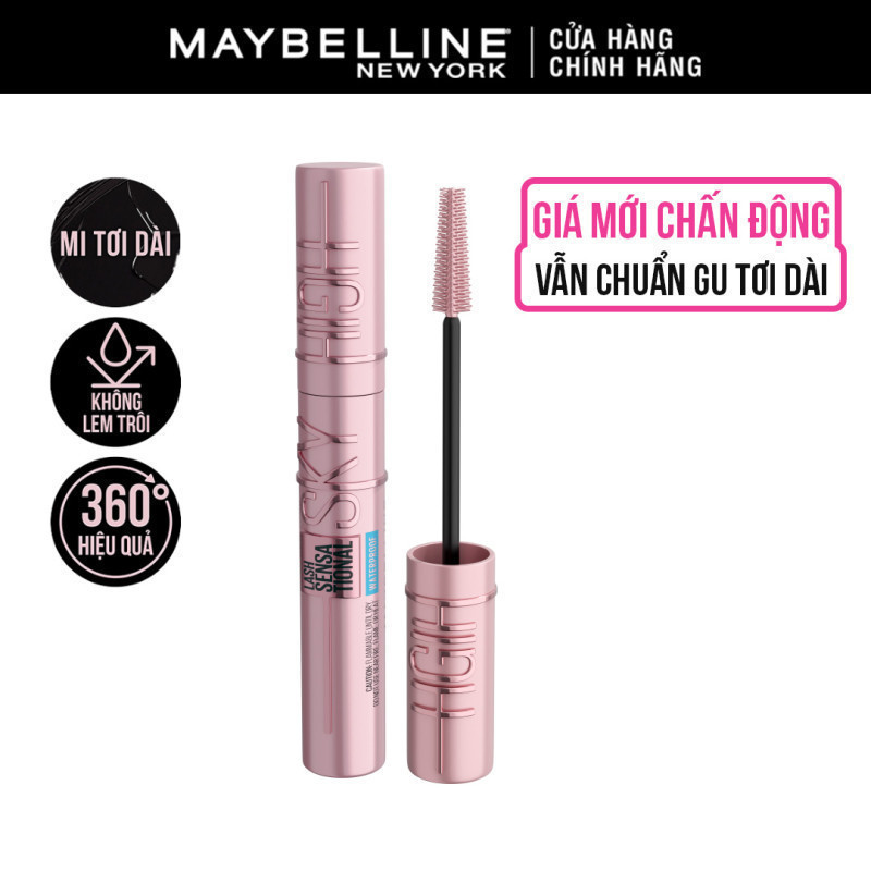 Ảnh Mascara Sky High Chuốt Mi Tơi Dài Mi Lash Sensational Maybelline New York Waterproof 6ml 1