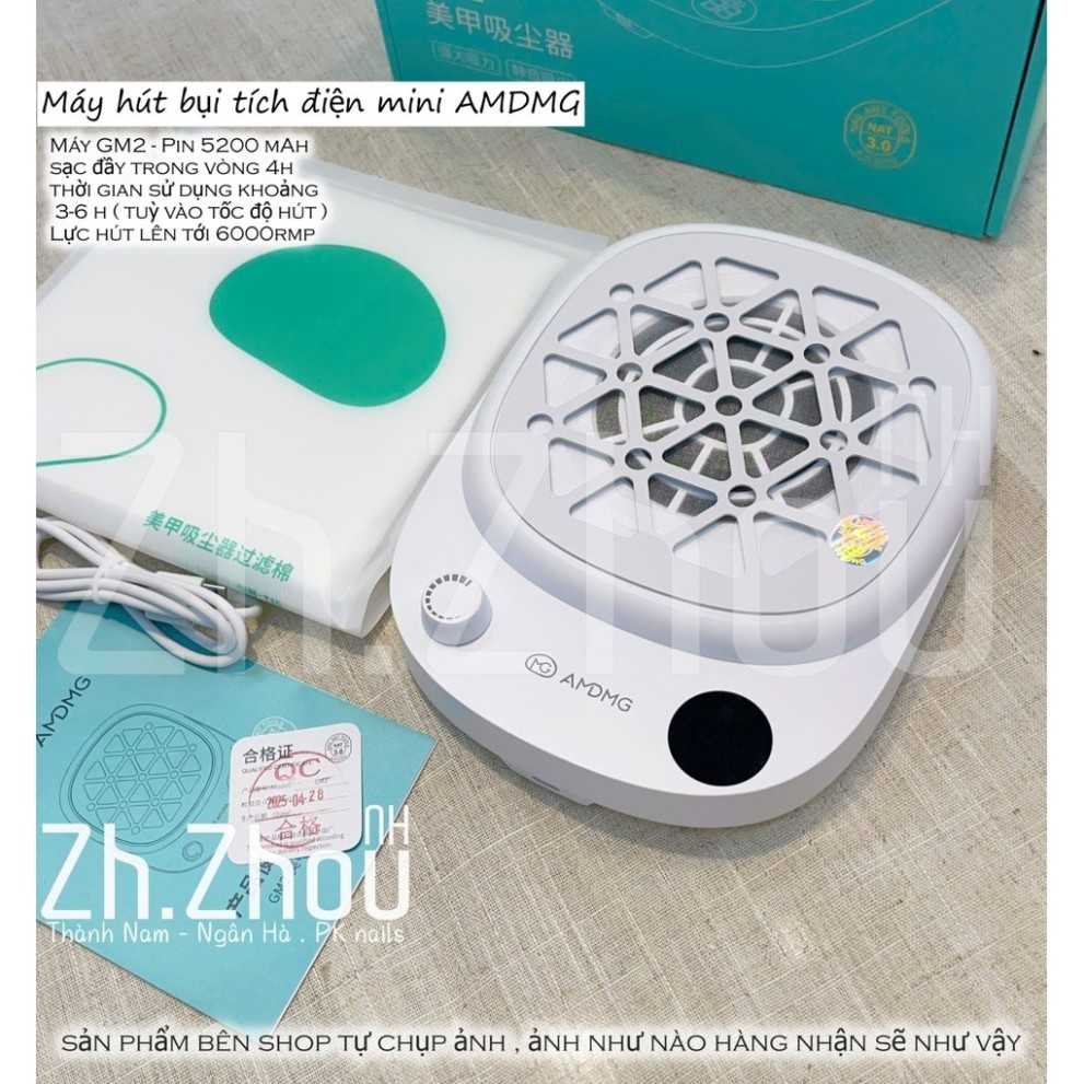 Máy hút bụi AMDMG GM2 , Máy hút bụi tích điện AMDMG , Máy hút bụi mini, Máy hút bụi nail cao cấp