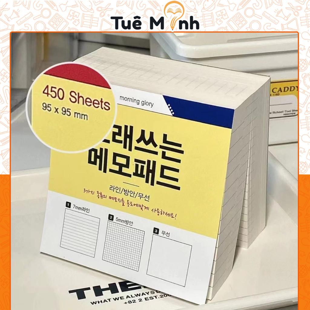 Set 400 tờ note giấy ghi chú màu kraft trơn tối giản ghi chép trang trí ...