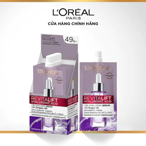 Serum siêu cấp ẩm & giảm nếp nhăn L'Oreal Paris Revitalift Pure Hyaluronic Acid 1.5% 6ml
