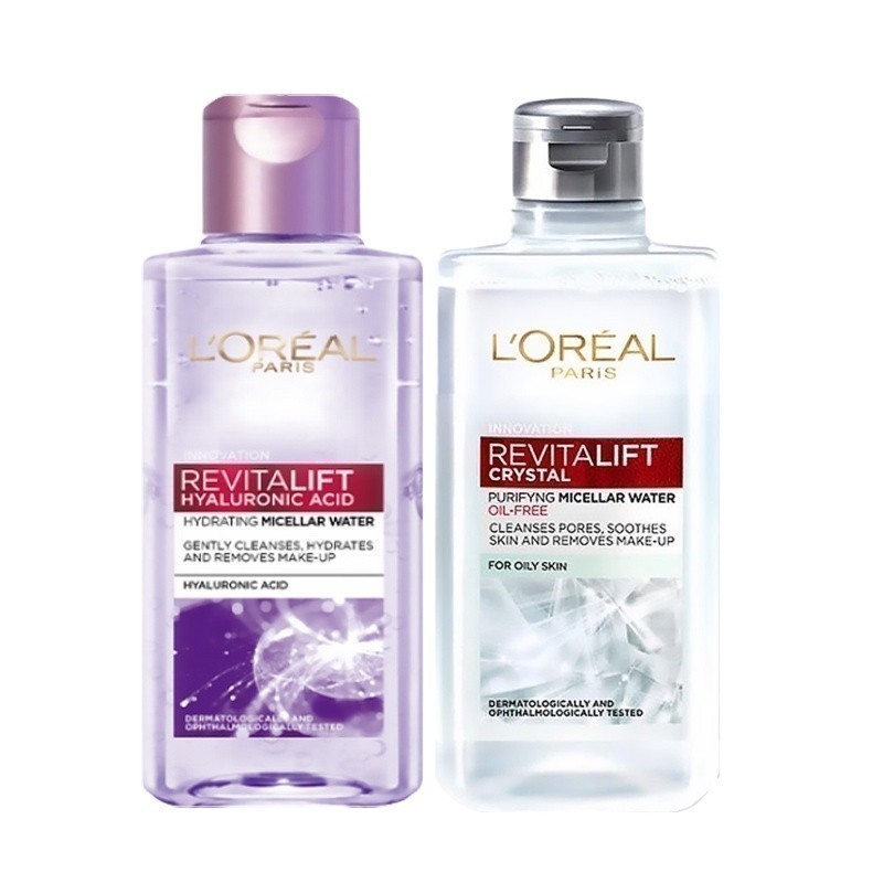 [Quà tặng không bán] Bộ 2 tẩy trang cấp ẩm & kiềm dầu L'Oreal Paris 95ml