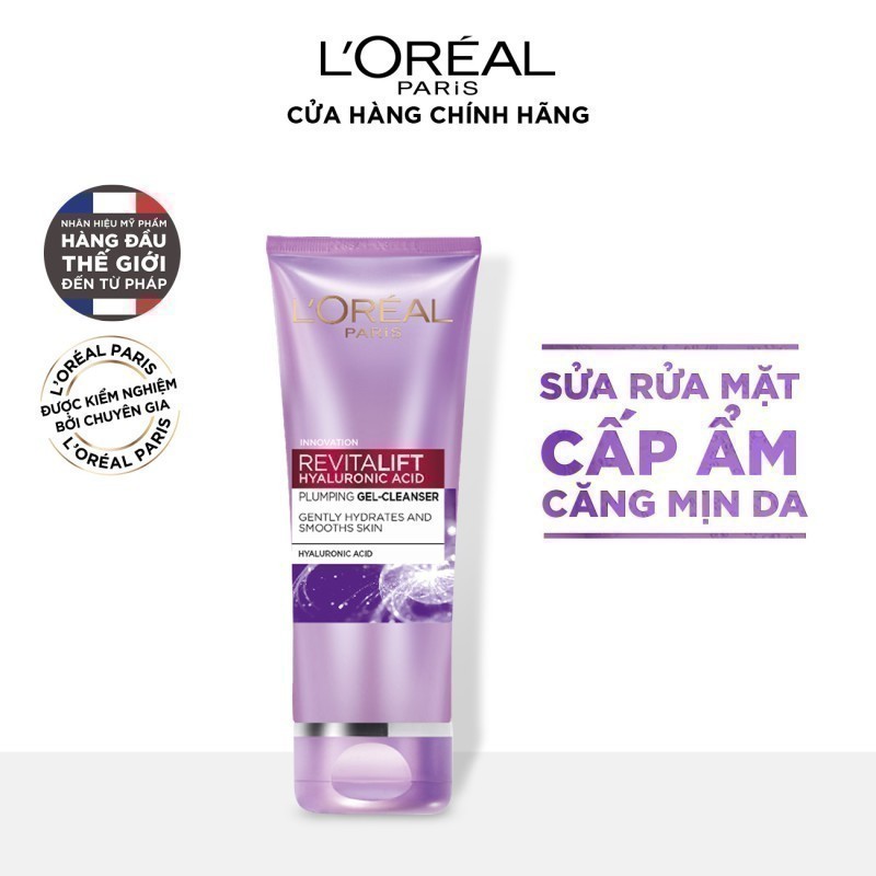 Ảnh Sữa rửa mặt cấp ẩm L'Oreal Paris Revitalift Hyaluronic Acid 100ml 2