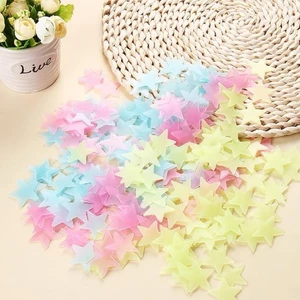 Bộ 90-100 Hình Sao Dạ Quang, Sao Phát Sáng Dán Tường - Bao gồm các miếng dán dễ sử dụng