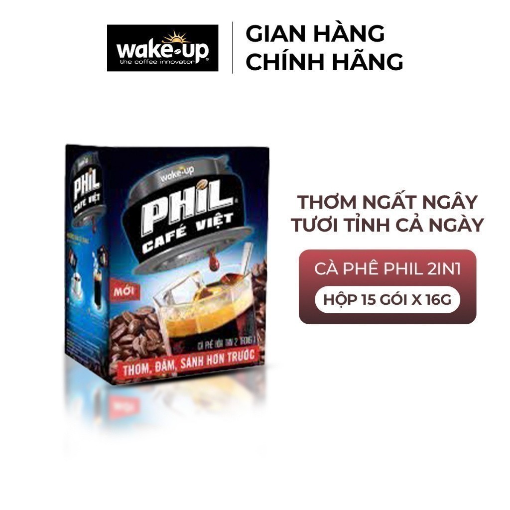 Cà Phê Phil 2in1 - Hộp 15 Gói x 16g