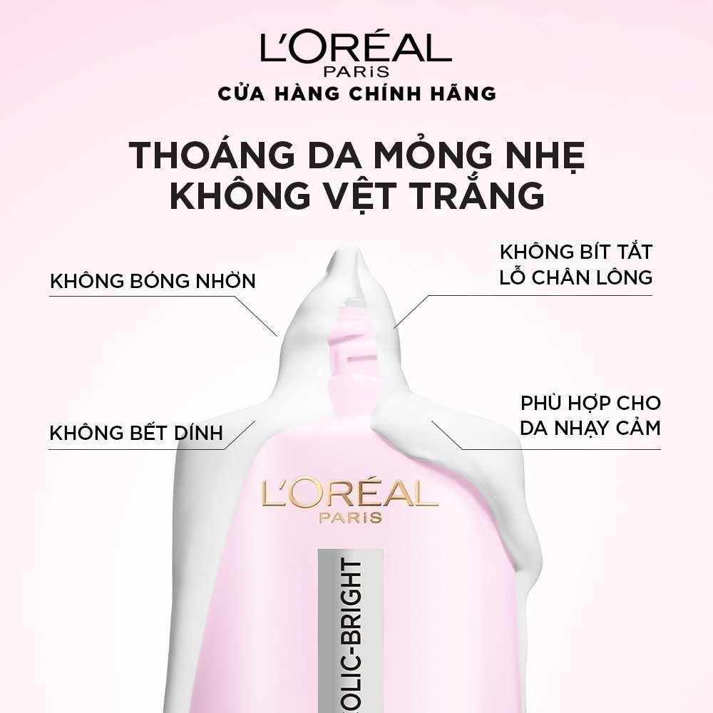 Ảnh Sữa chống nắng phổ rộng mỏng nhẹ bảo vệ da và dưỡng sáng mờ thâm nám Glycolic Bright Anti-Dark Spot L’Oréal Paris 50ml 4
