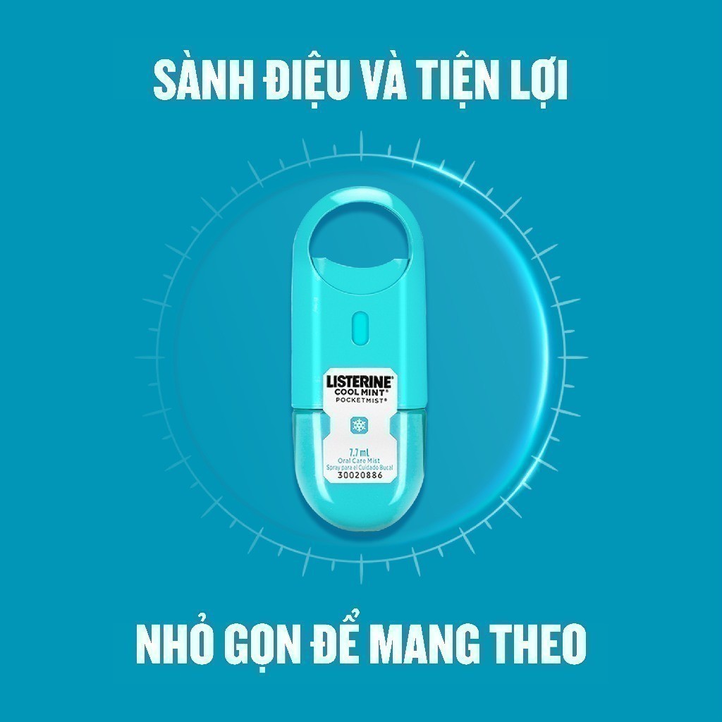 Ảnh Xịt Thơm Miệng Listerine Coolmint Pocketmist 7.7ml 4