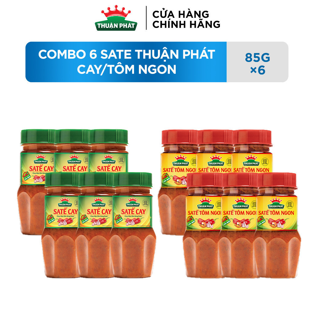 Ảnh Combo 6 Sate Thuận Phát Cay/Tôm ngon 85g 4