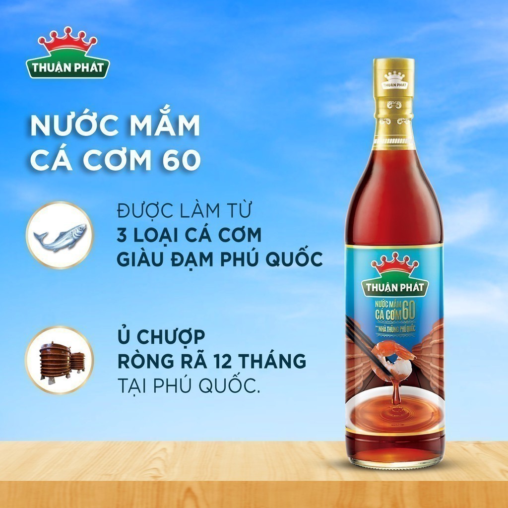 Ảnh Combo 2 Nước mắm cá cơm Thuận Phát 60 độ đạm 490ml - Từ 3 loại cá cơm Phú Quốc 1