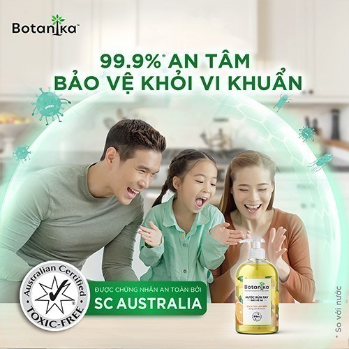 Ảnh Combo Nước rửa rau quả Botanika 500ml + Nước rửa tay Botanika làm bếp 500ml 4