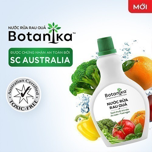 Ảnh Nước rửa rau quả Botanika 500ml 2