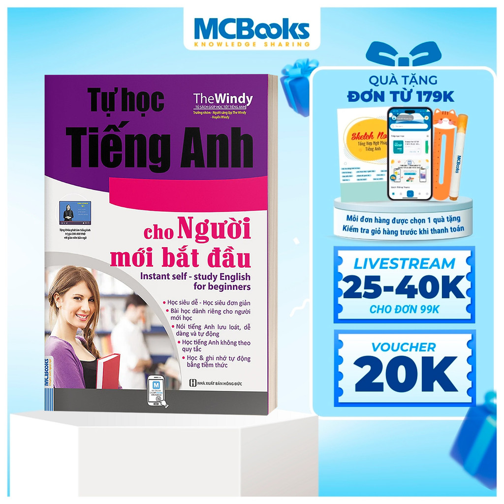 Ảnh Sách - Tự Học Tiếng Anh Cấp Tốc Cho Người Mới Bắt Đầu - Kèm App Học Online 1