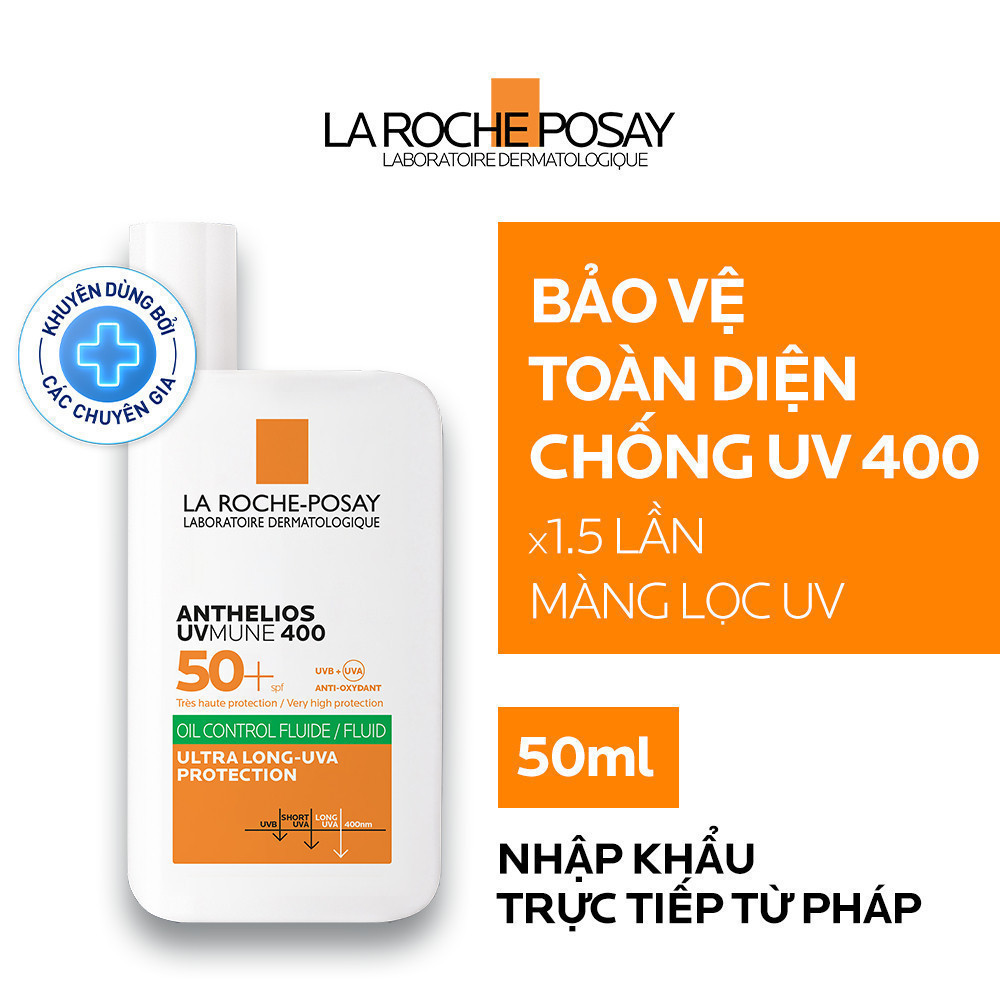Ảnh Bộ đôi sữa chống nắng La Roche-Posay Anthelios UVMUNE400 Oil Control Fluid 50ml 2