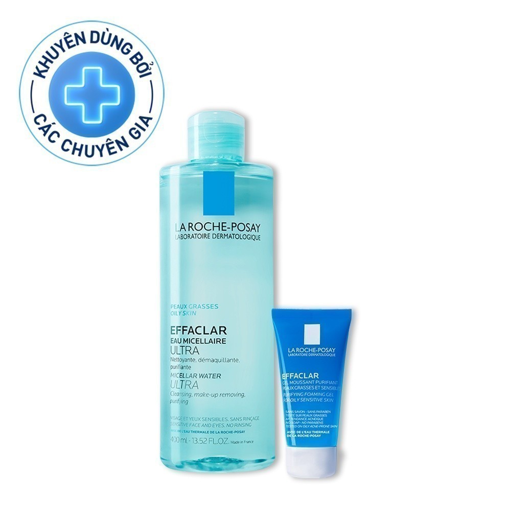 Ảnh Bộ sản phẩm làm sạch sâu giàu khoáng dành cho da dầu nhạy cảm Effaclar 400ml 1