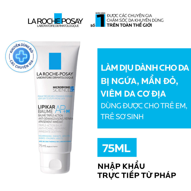 Ảnh Kem dưỡng hỗ trợ làm dịu da, dành cho da khô, da ngứa La Roche-Posay Lipikar Baume AP+M 75ml 1