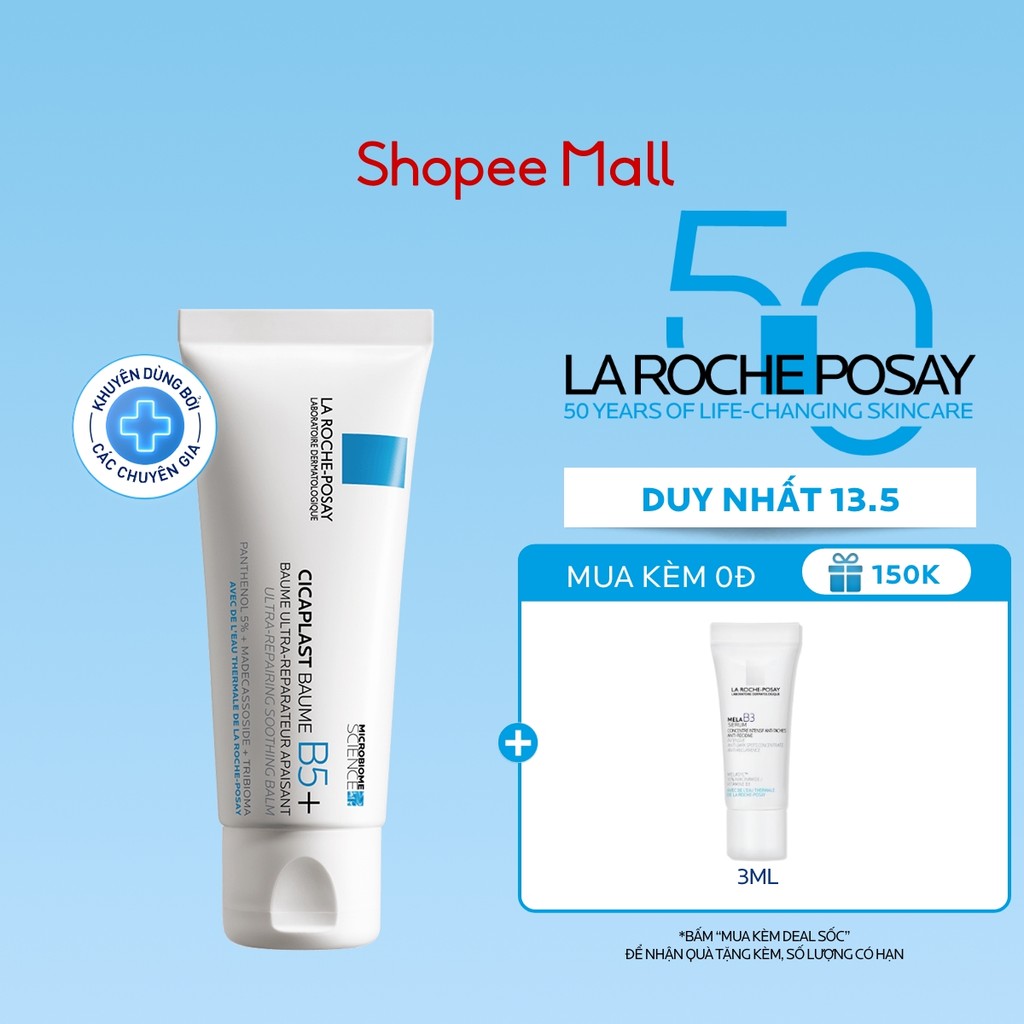 Ảnh Kem phục hồi La Roche-Posay Cicaplast Baume B5+ giúp phục hồi da sau 1 lần sử dụng - phiên bản 40ml 1