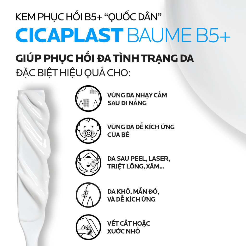 Ảnh Kem phục hồi La Roche-Posay Cicaplast Baume B5+ giúp phục hồi da sau 1 lần sử dụng - phiên bản 40ml 3