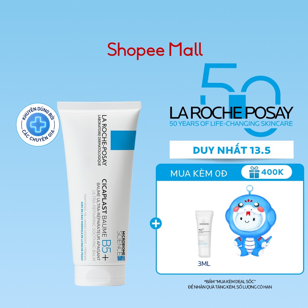 Ảnh Kem phục hồi La Roche-Posay Cicaplast Baume B5+ giúp phục hồi da sau 1 lần sử dụng - phiên bản 100ml 1