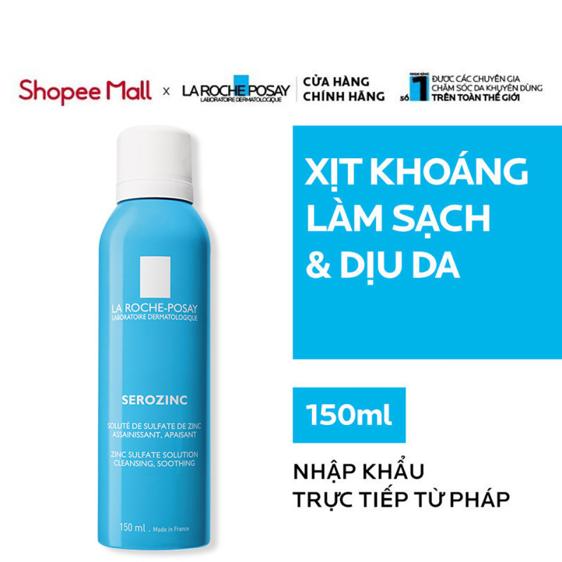 Ảnh Xịt khoáng giúp làm sạch & làm dịu cho da dầu mụn La Roche Posay Serozinc 150ML 1