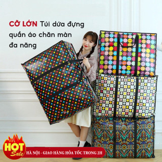 Túi Bạt Đựng Đồ Chuyển Nhà Chăn Gối Quần Áo Size Lớn Nhỏ Đa Năng Chống Nước Có Quai Xách Tiện Lợi