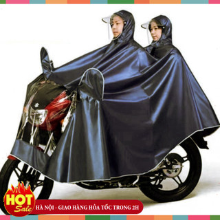 Áo mưa phản Quang cỡ đại 7XL có tai thỏ xỏ gương và kính chắn mưa