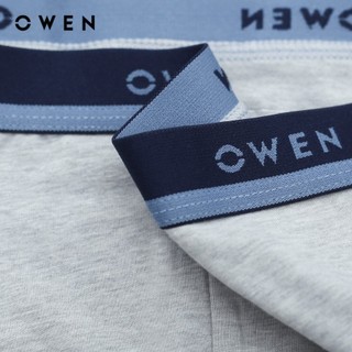OWEN - Quần lót Lưng thun bản lớn QLB232425 màu Ghi chất liệu Cotton-Spandex