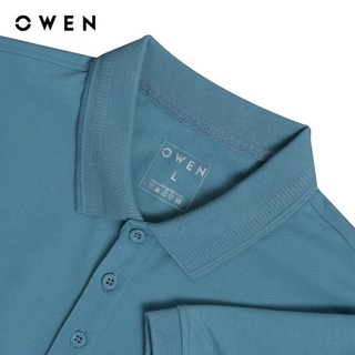 Owen - Áo polo ngắn tay Body Fit APV253614 màu Xanh bạc hà chất liệu CVC Spandex