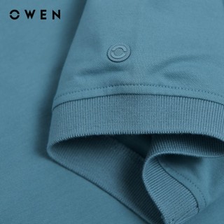Owen - Áo polo ngắn tay Body Fit APV253614 màu Xanh bạc hà chất liệu CVC Spandex