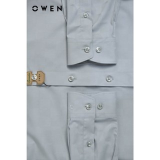 OWEN - Áo sơ mi dài tay Slim Fit AS250030D màu Xám chất liệu Viscose- Polyester-Corn fabric-Spandex