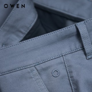 OWEN - Quần short Slim Fit SK241383 màu Xanh đậm chất liệu cotton-spandex