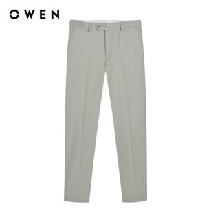 OWEN - Quần tây Slim Fit QS252423 màu Be chất liệu Polyester-Rayon-Spandex