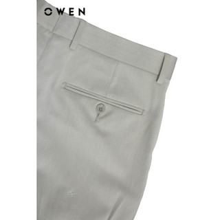 OWEN - Quần tây Slim Fit QS252423 màu Be chất liệu Polyester-Rayon-Spandex