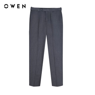 OWEN - Quần tây Regular Fit Tăng đơ QRT231737 màu Ghi chất liệu TR Spandex