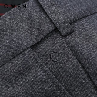 OWEN - Quần tây Regular Fit Tăng đơ QRT231737 màu Ghi chất liệu TR Spandex