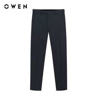 OWEN - Quần tây Slim Fit Tăng đơ QST242825 màu Xám đậm chất liệu Polyester Nano