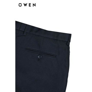 OWEN - Quần tây Slim Fit Tăng đơ QST242825 màu Xám đậm chất liệu Polyester Nano