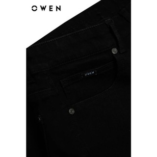 OWEN - Quần jean Regular Fit QJR241251 màu Đen chất liệu cotton-spandex