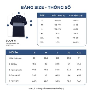 OWEN - Áo polo ngắn tay Body Fit APV243807 màu Đen chất liệu CVC Spandex