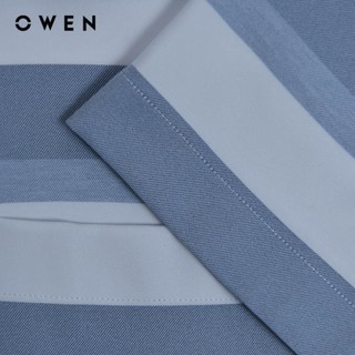 OWEN - Áo sơ mi ngắn tay Body Fit AB250114NT màu Xanh chất liệu Polyester Nano