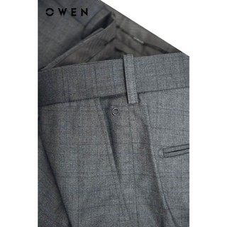 OWEN - Quần tây Slim Fit Tăng đơ QST252425 màu Xám chất liệu Polyester-Rayon-Spandex