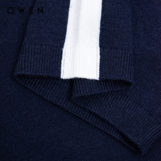 OWEN - Áo polo ngắn tay Relaxfit APV243765 màu Xanh tím than chất liệu Visco-Nylon-Polyester